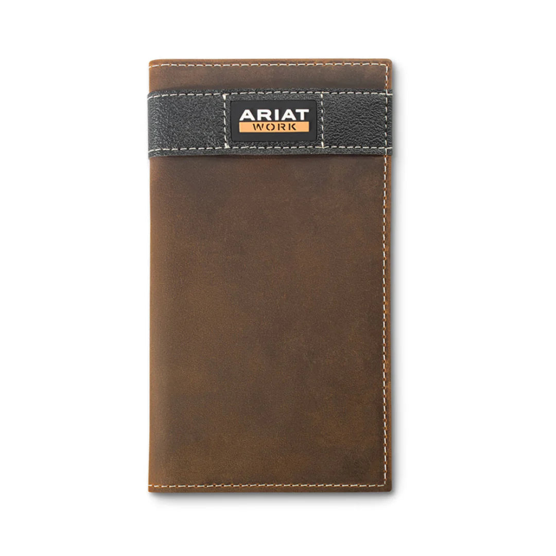 Ariat Work Wallet Checkbook Brown | Giftware - Wallet | Saddleworld Ipswich