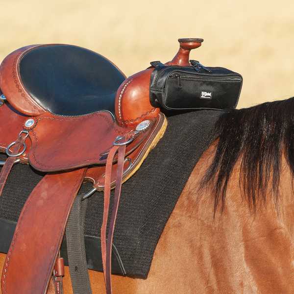 Cashel Small Pommel Bag Black