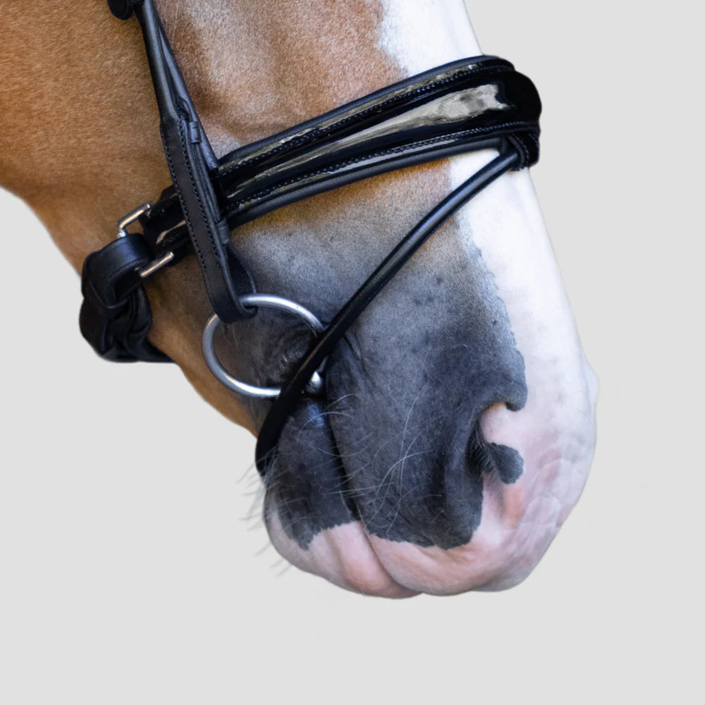 Lumiere Audrey Rolled Leather Bridle (Hanoverian)