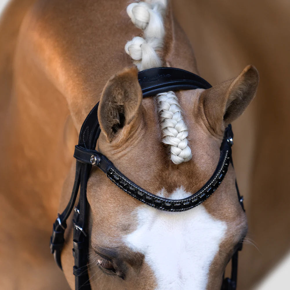 Lumiere Audrey Rolled Leather Bridle (Hanoverian)