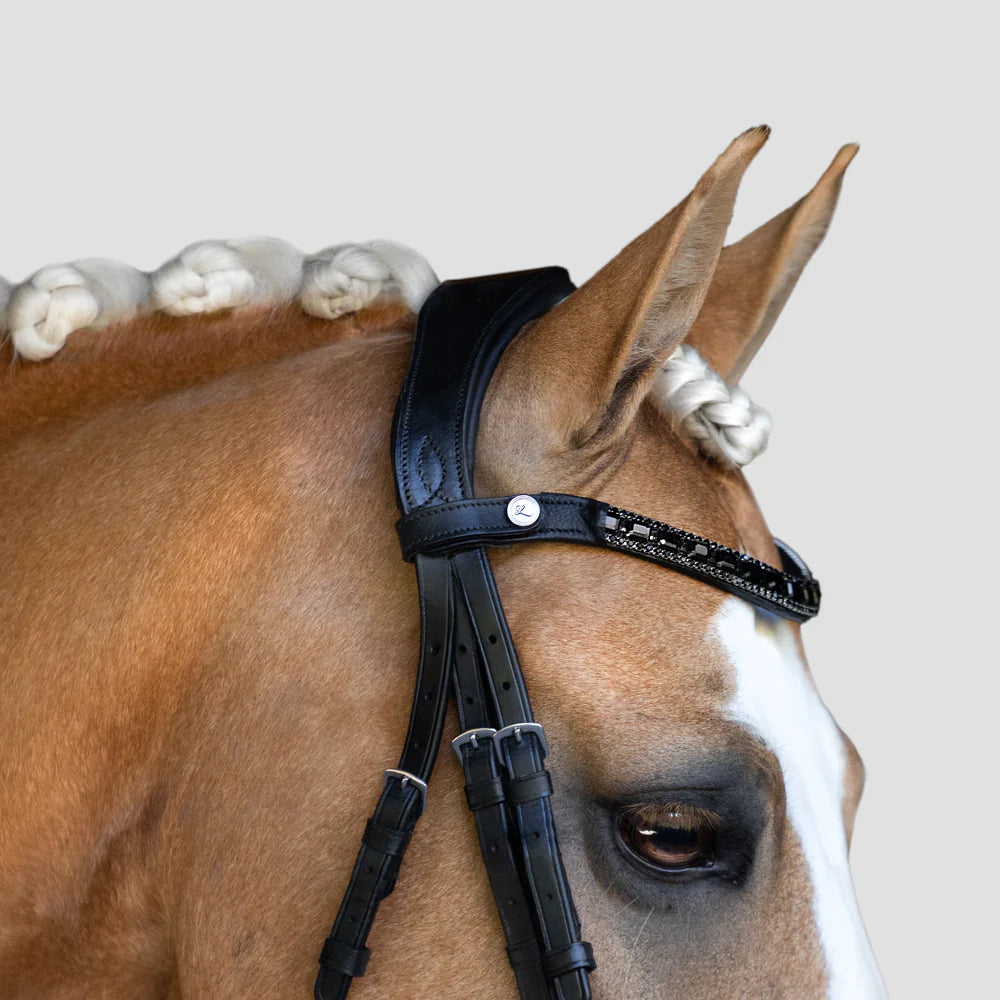 Lumiere Audrey Rolled Leather Bridle (Hanoverian)