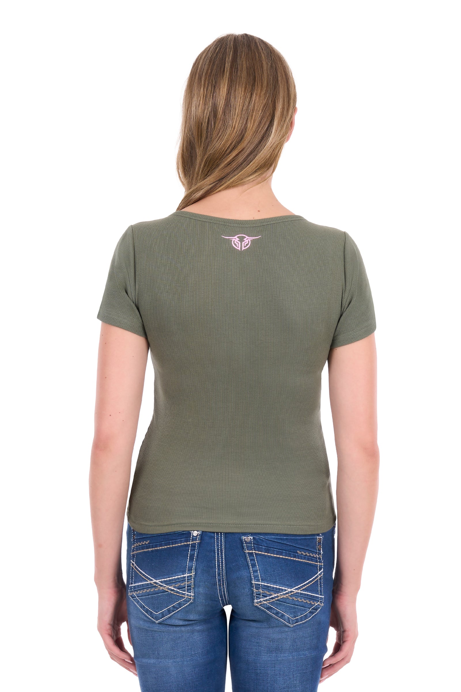Bullzye Wmns Freda Henley Tee