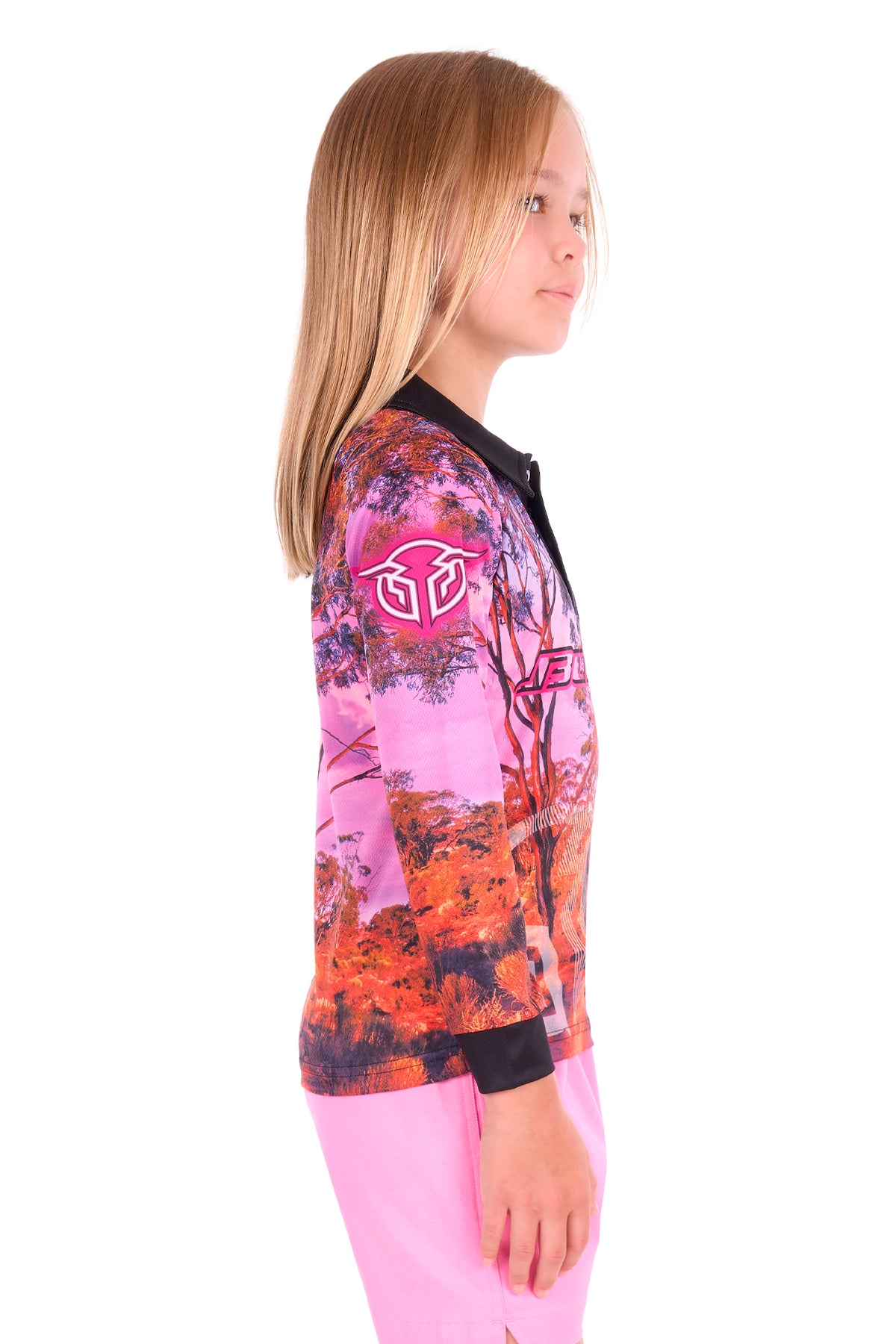 Bullzye Girls Grazing Horse LS Tee