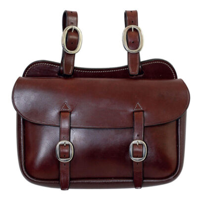 Tanami Small Square Saddle Bag - Chrome Plated Brass
