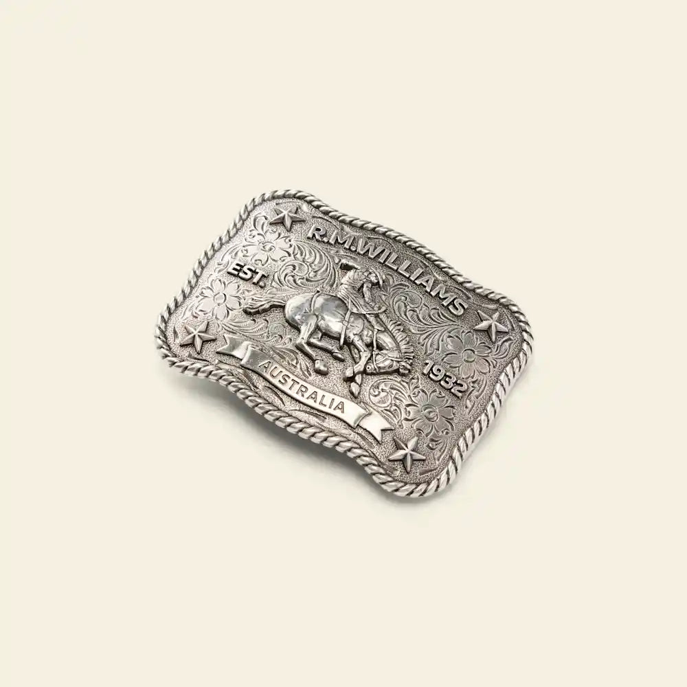 RM Williams Cloudbuster Trophy Buckle | Country Clothing - Belt Buckle | Saddleworld Ipswich