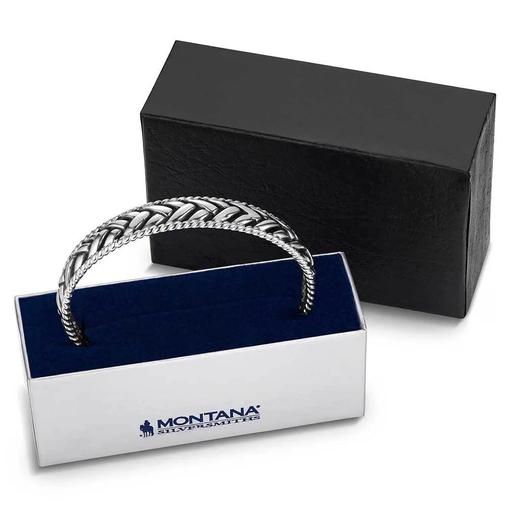 Montana Silversmith Midnight Weave Cuff Bracelet
