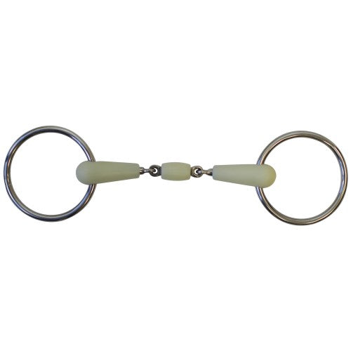 Happy Mouth Loose Ring Snaffle With Double Jointed Mouth