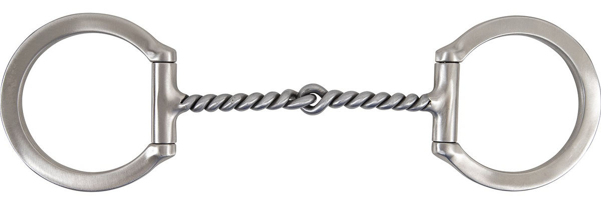 Classic Equine Tool Box Bit D Ring Twisted Wire Snaffle