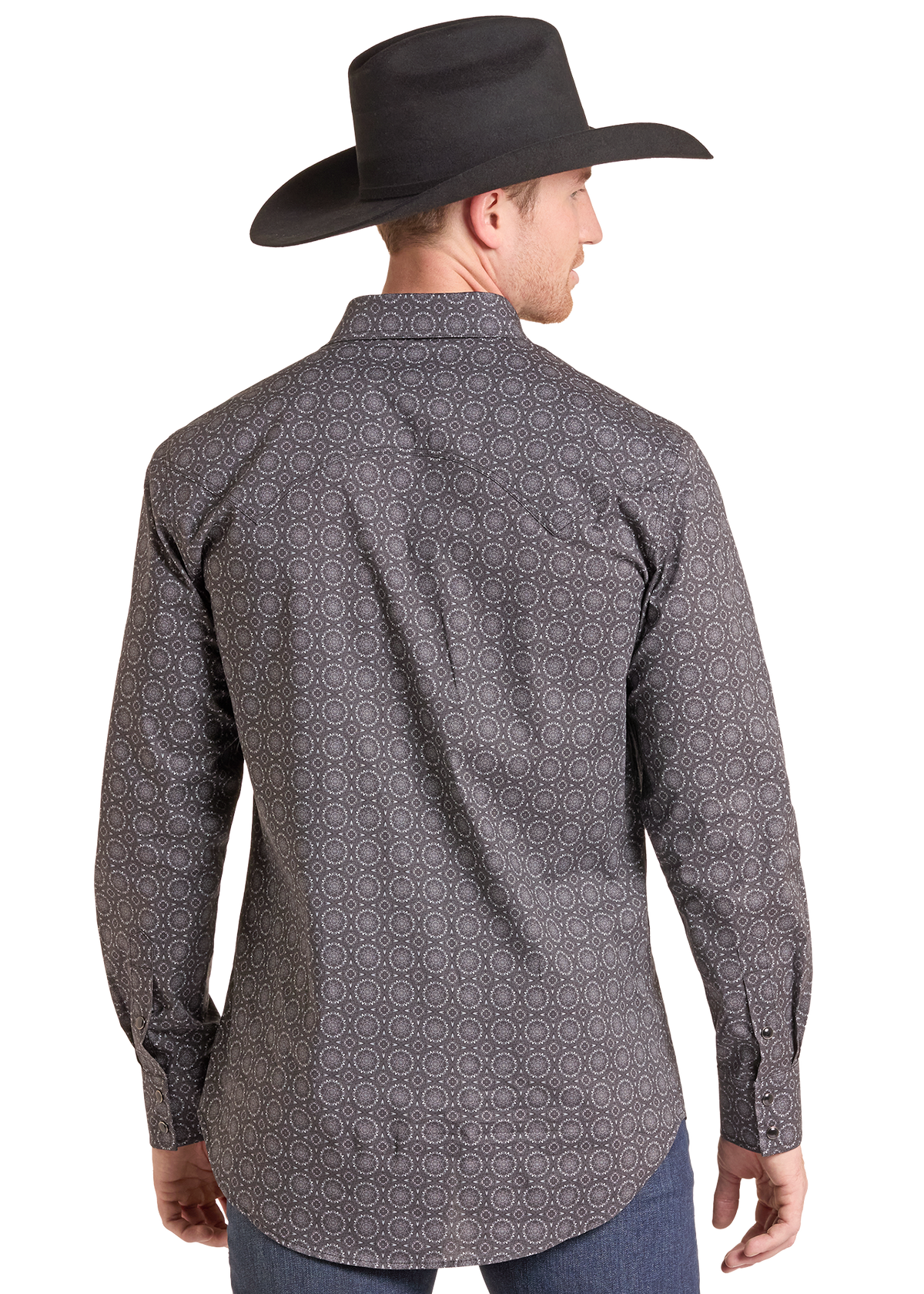 RockandRollDenimMensMedallionPrintLongSleeveShirt | Country Clothing - Mens Shirt | Saddleworld Ipswich