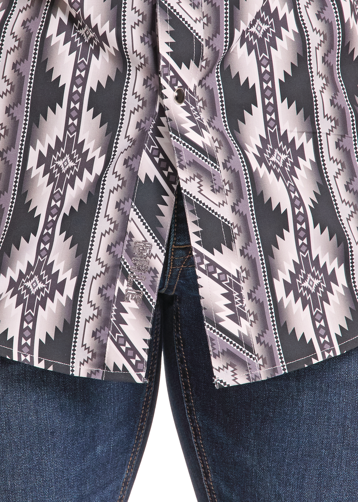 RockandRollDenimMensAztecandStripedLongSleeveSnapShirt | Country Clothing - Mens Shirt | Saddleworld Ipswich