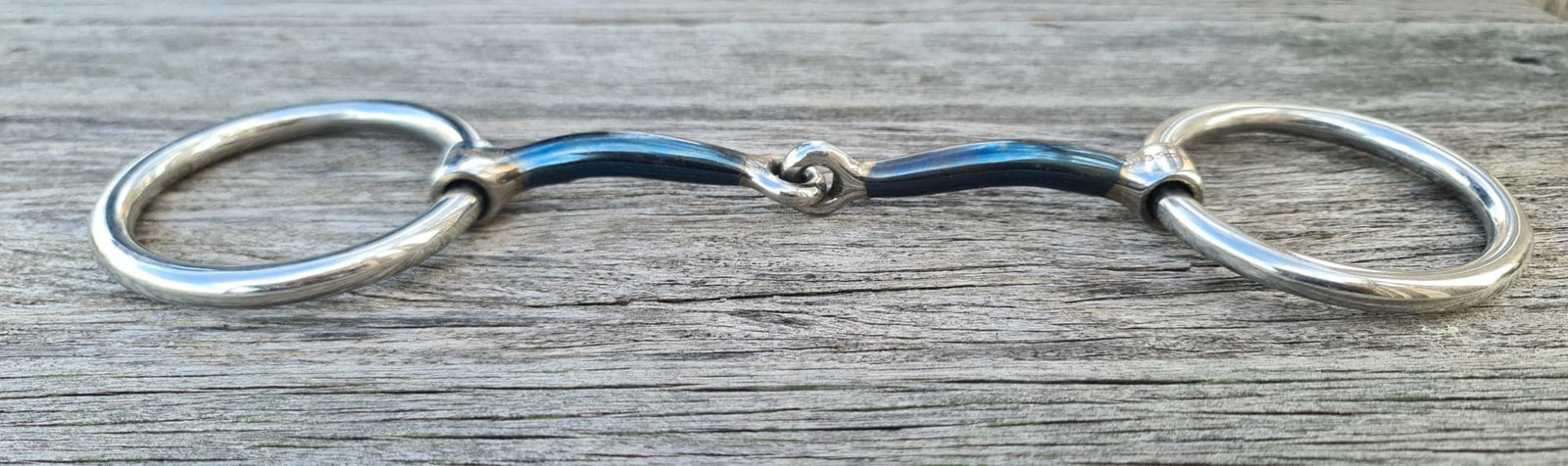 Toprail Medium Loose Ring Sweet Iron Snaffle 135mm Wide 10mm Thickness