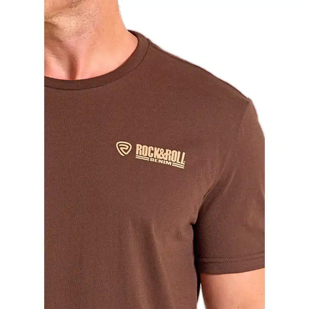 Rock and Roll Denim Bronco Rider Graphic Tee - Black Friday Sale