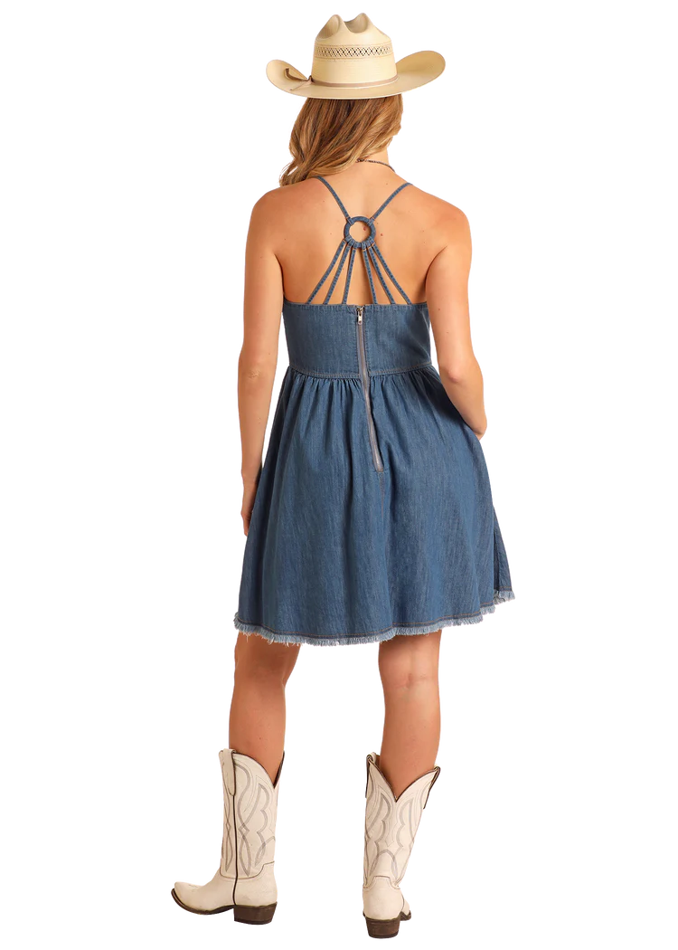 Rock and Roll Denim Minidress