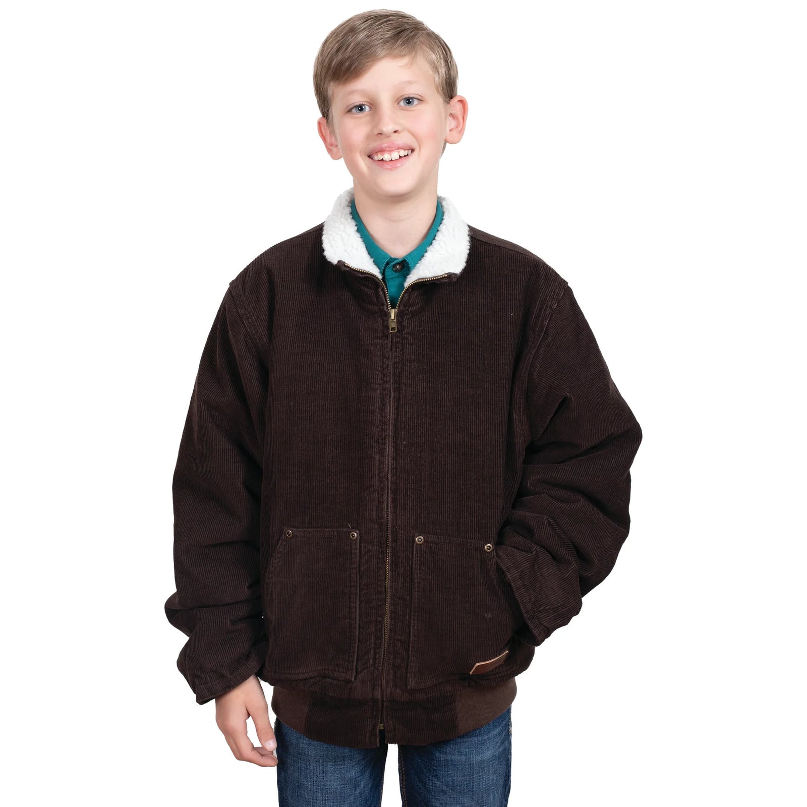Just Country Junior Diamantina Sherpa Corduroy Jacket - Summer Clearance