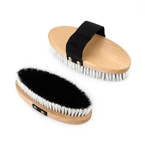 Bainbridge Finishing Brush Black/White Bristles Senior | Stable Supplies - Grooming | Saddleworld Ipswich