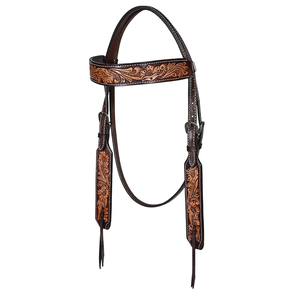 Bar H Equine Western Leather Bridle | Horse Supplies - Bridles | Saddleworld Ipswich