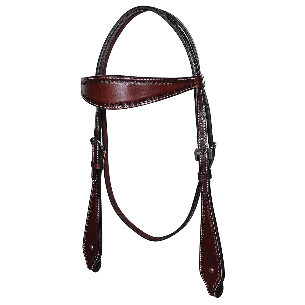 Bar H Equine Western Leather Bridle | Horse Supplies - Bridle | Saddleworld Ipswich