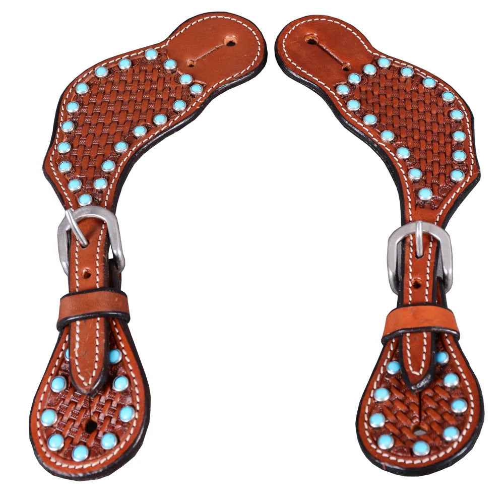 Bar H Equine Western Leather Spur Straps | Rider Wear - Spurs | Saddleworld Ipswich