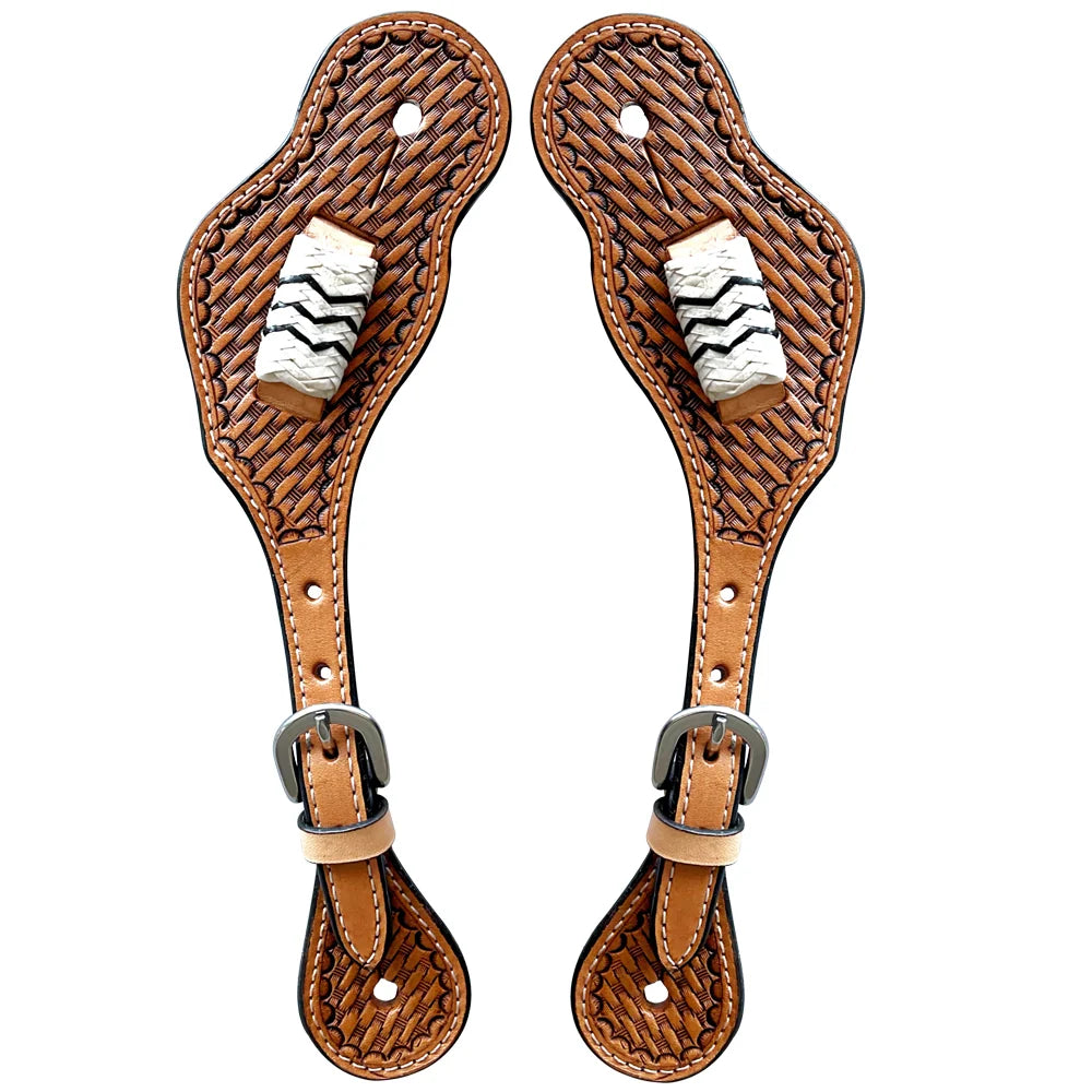 Bar H Equine Western Leather Spur Straps ~ Rider Wear- Spurs ~ Saddleworld Ipswich