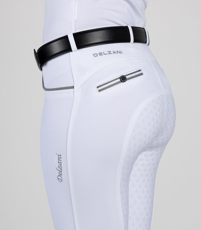 Delzani Belt Leather-Blk Riding