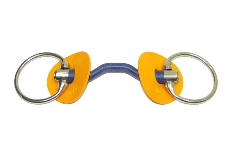 Bomber Bits Eggbutt Bradoon Bomber Blue B14/08 | Horse Supplies - Bit | Saddleworld Ipswich