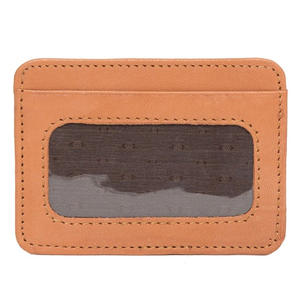 The Design Edge Cowhide Card Holder with ID Pocket