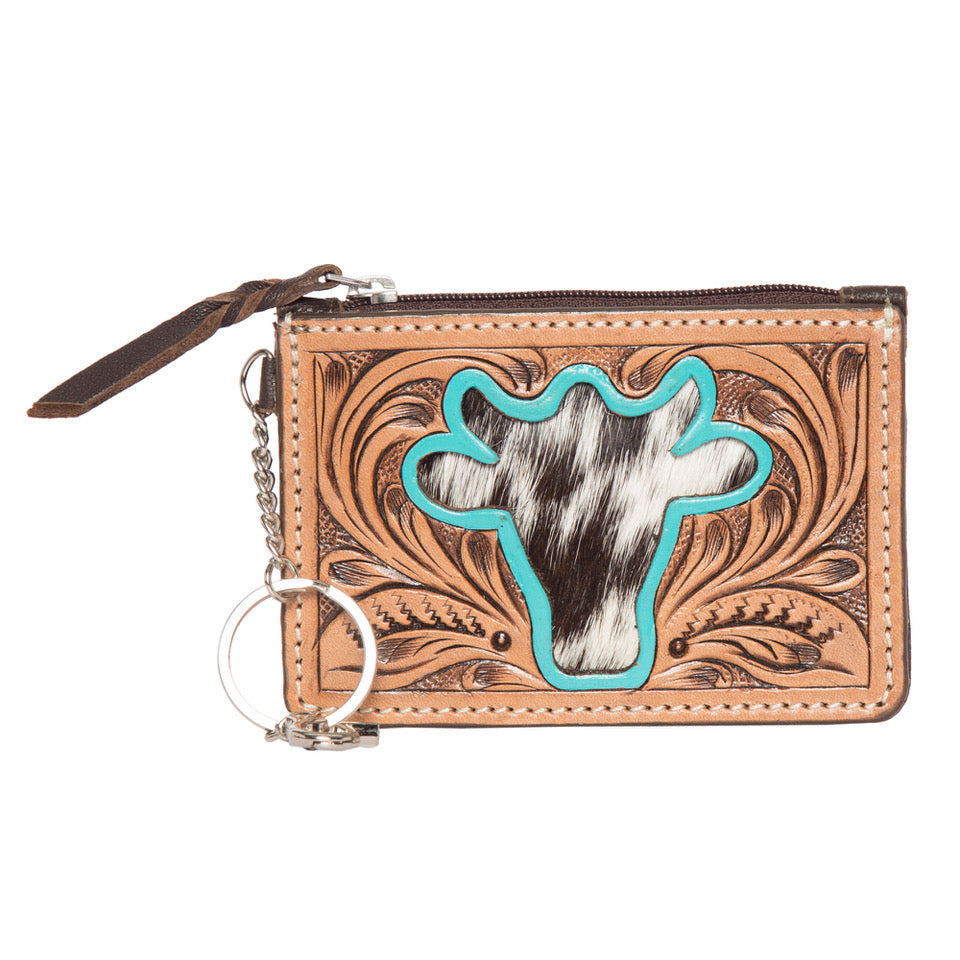 Tooling Leather and Cowhide Key/Card Case