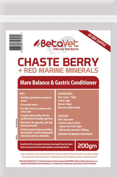 Betavet Chaste Berry and Red Marine Minerals