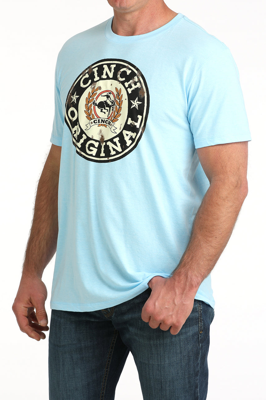 Cinch Mens Original Light Blue Tee