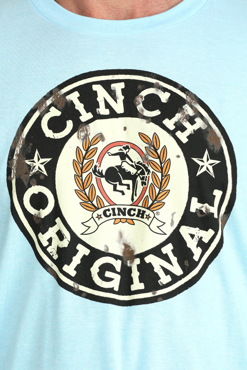 Cinch Mens Original Light Blue Tee