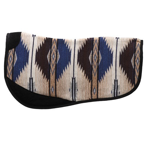 Fort Worth Barrel Race Contoured Pad Blue/Chocolate