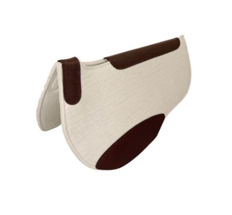 Competitor Jnr Shaped Saddle Pad 13Mm White