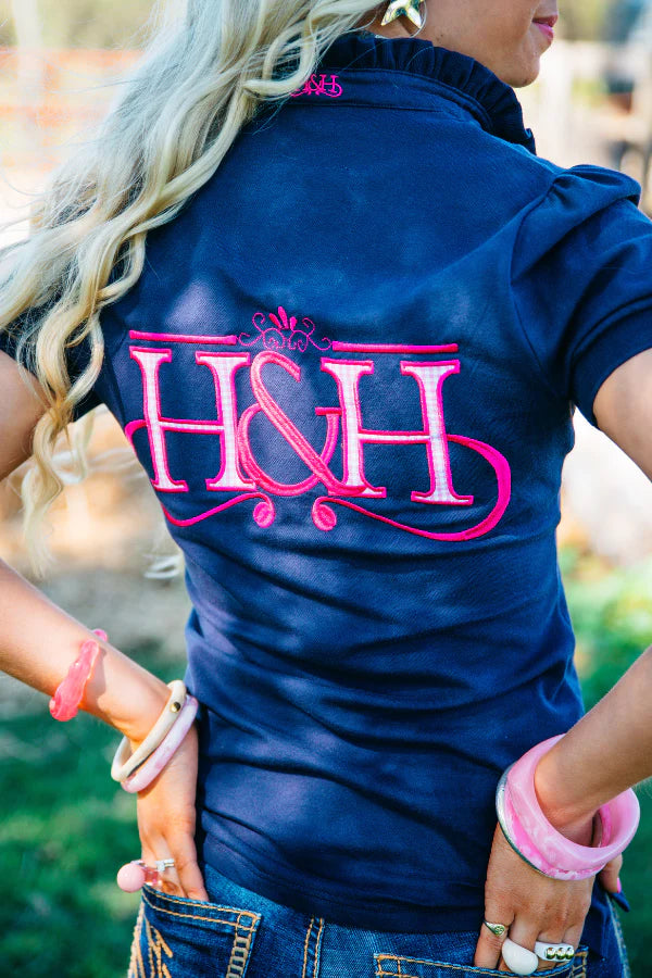 Hitchley and Harrow Fitted Polo - Navy