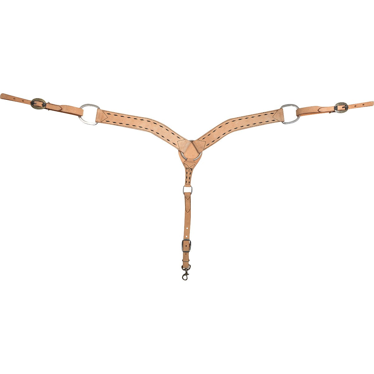 Cashel 2in Buck Stitched Leather Breastplate | Horse Supplies - Breastplate | Saddleworld Ipswich