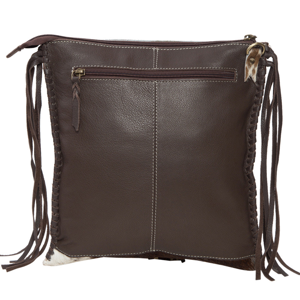 The Design Edge Chillan Tooling Leather Handbag with Playing Cards Highlight