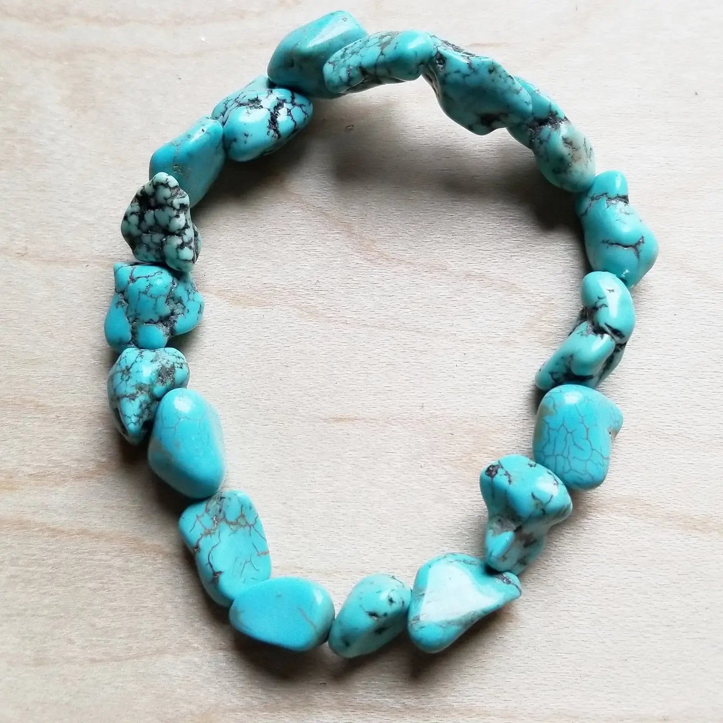 Chunky Blue Turquoise Nugget Bracelet | Giftware - Jewellery | Saddleworld Ipswich