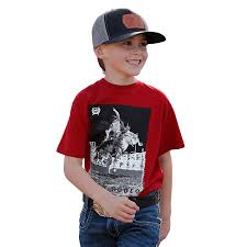Cinch Boys Bronc Rodeo T Shirt | Country Clothing - Childrens Clothing | Saddleworld Ipswich
