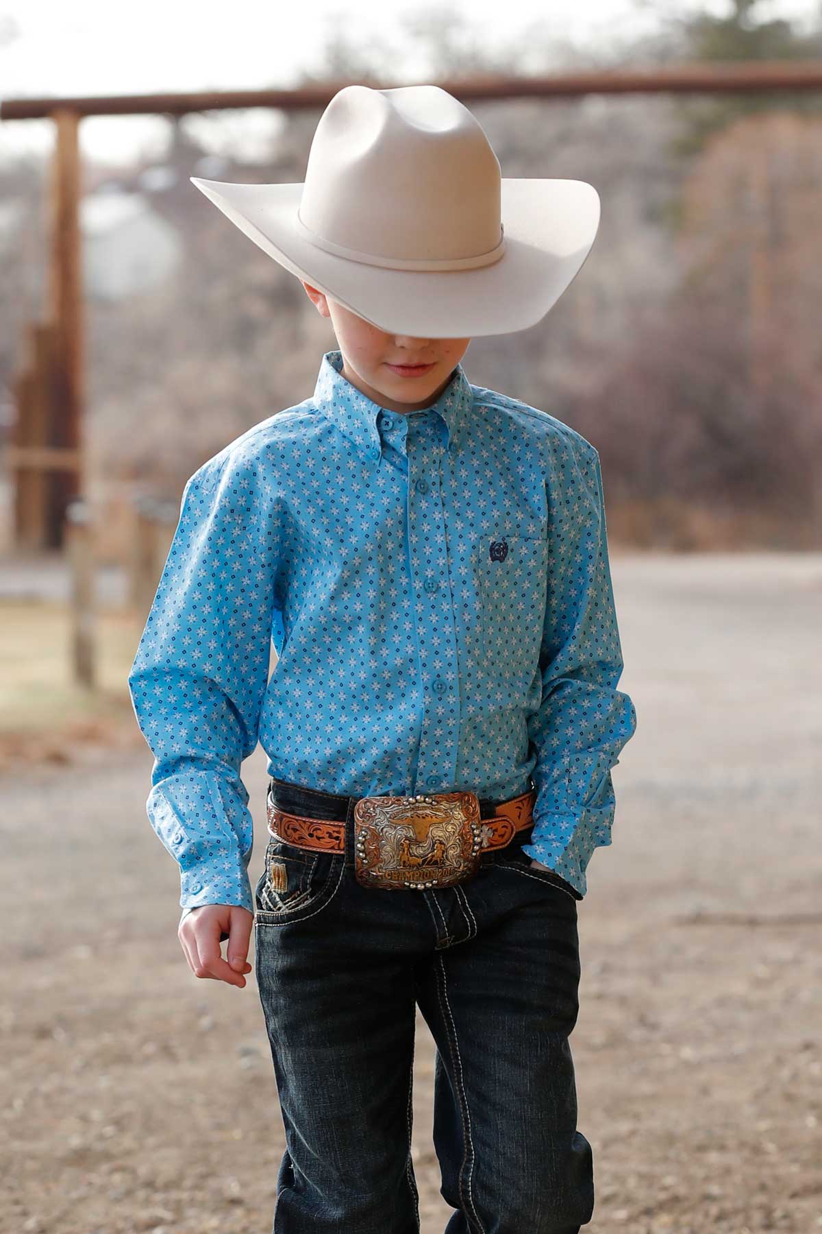Cinch Boys Button Down Western Shirt | Country Clothing - Childrens CLothing | Saddleworld Ipswich