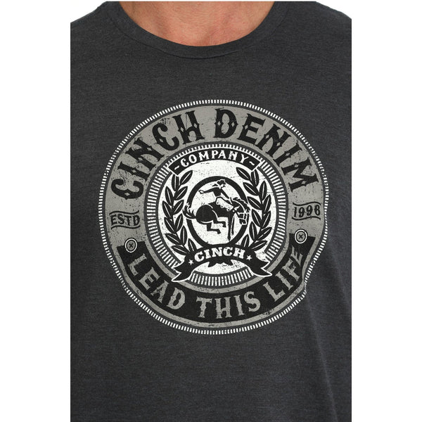 Cinch Mens Short Sleeve Navy T Shirt