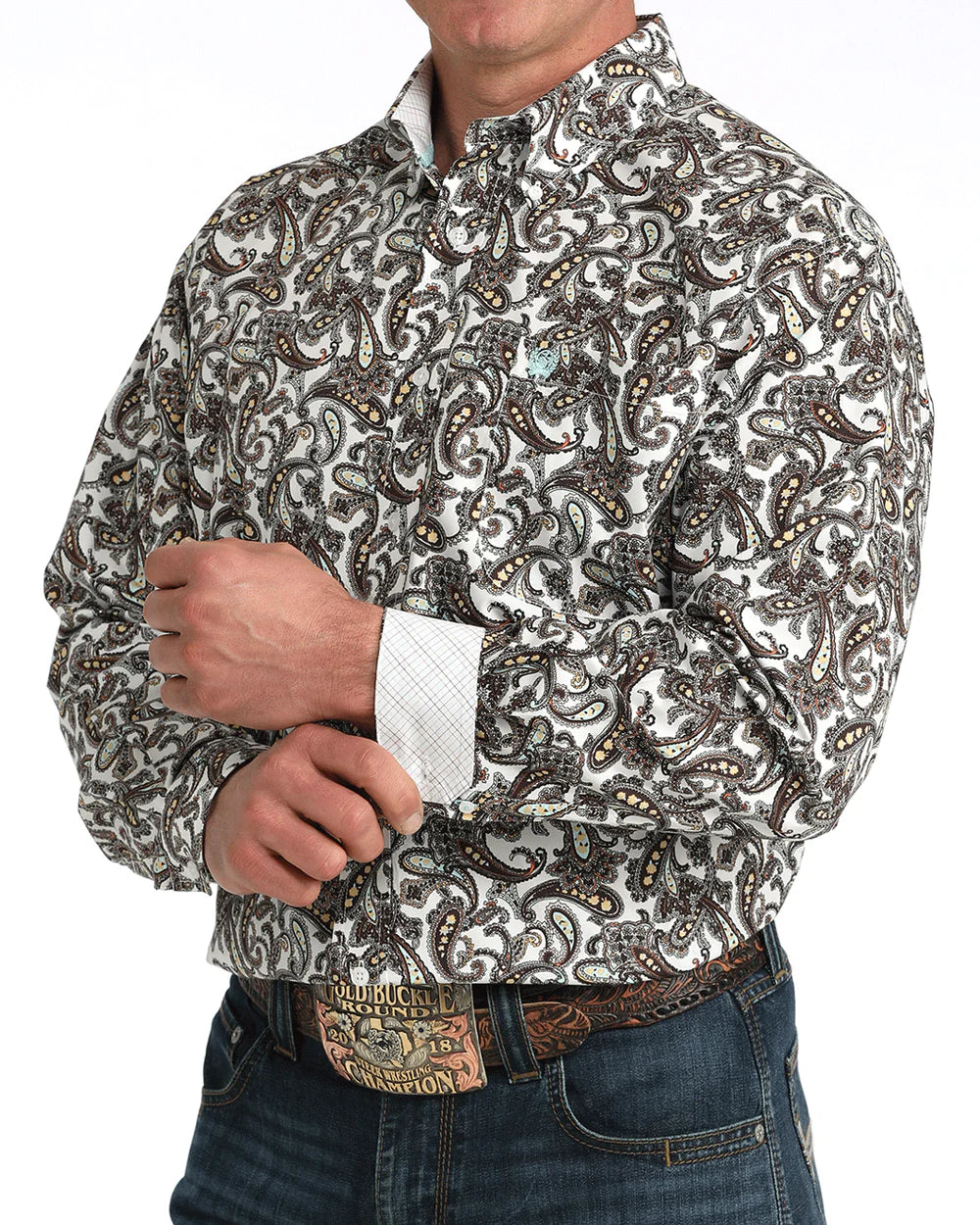 Cinch Mens Classic Fit Button Down Western Shirt | Country Clothing - Mens Shirt | Saddleworld Ipswich