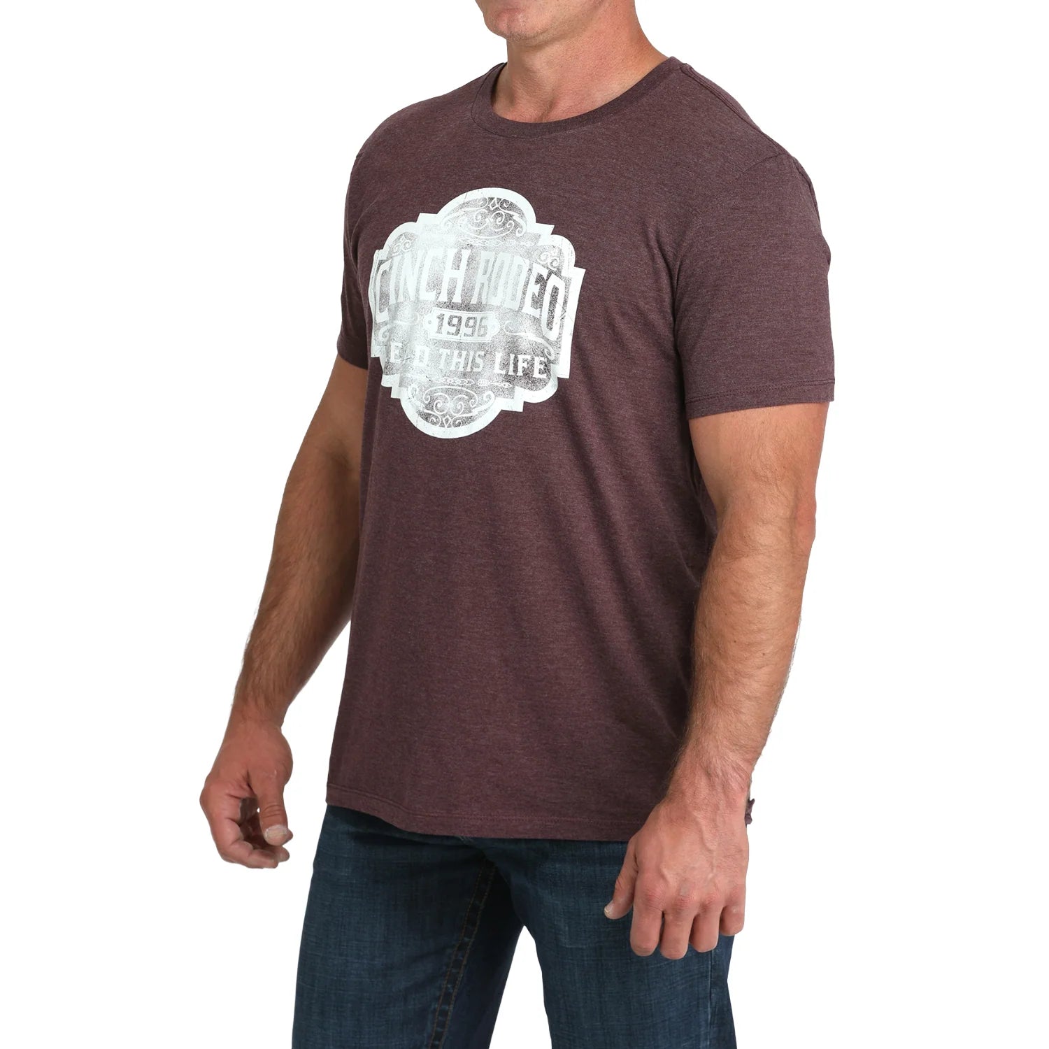 Cinch Mens Purple Tee