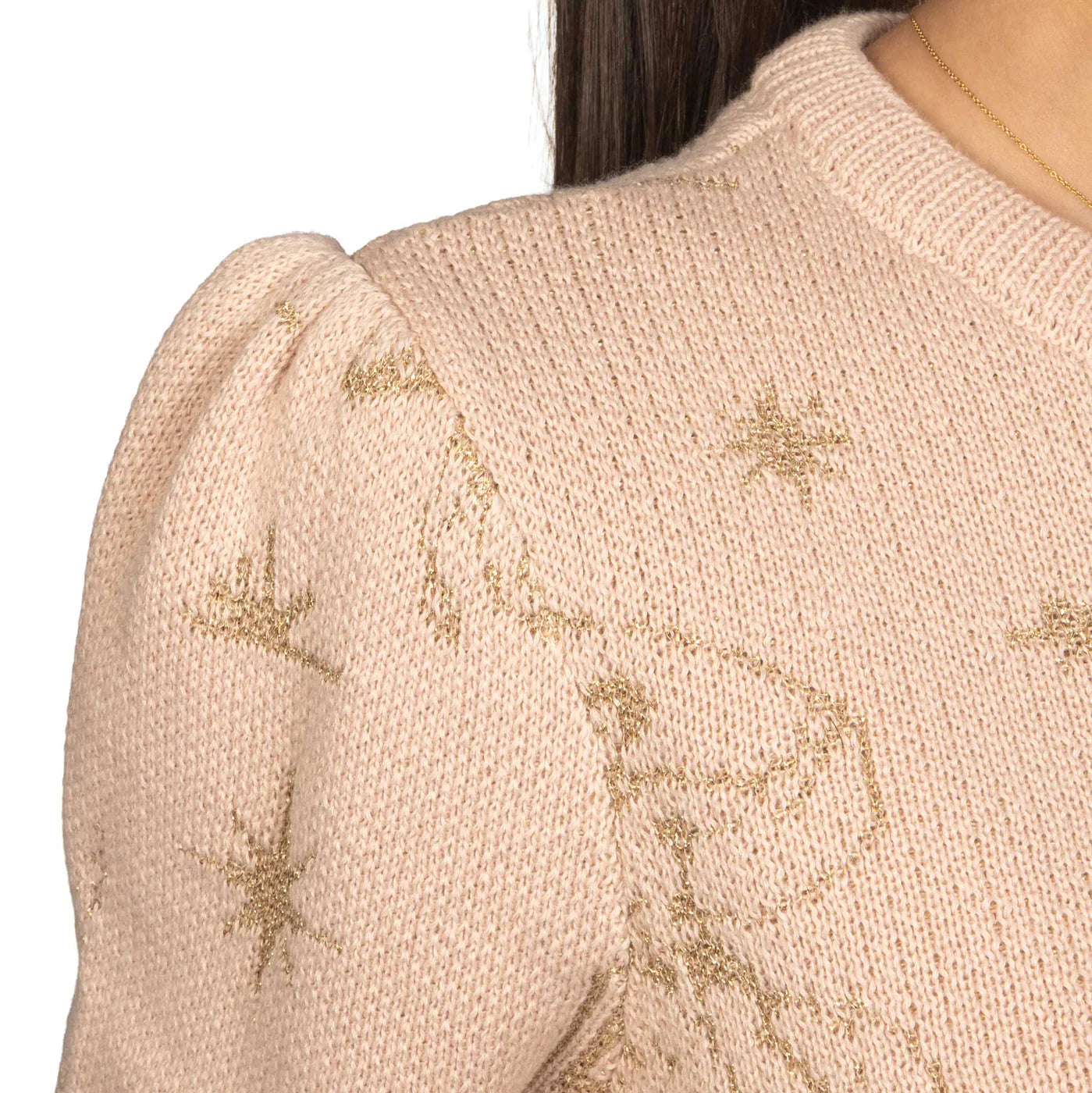 Cruel Denim Wmns Western Motif Pink Sweater