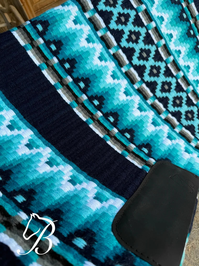 Bentley Show Pad - Day Dream Aqua | Horse Supplies - Western pad | Saddleworld Ipswich