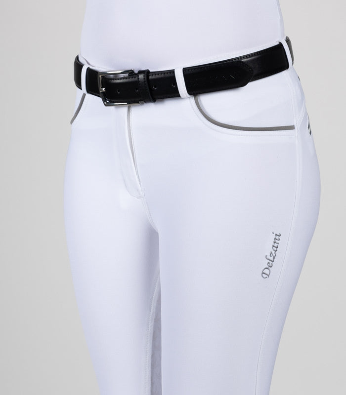 Delzani Belt Leather-Blk Riding