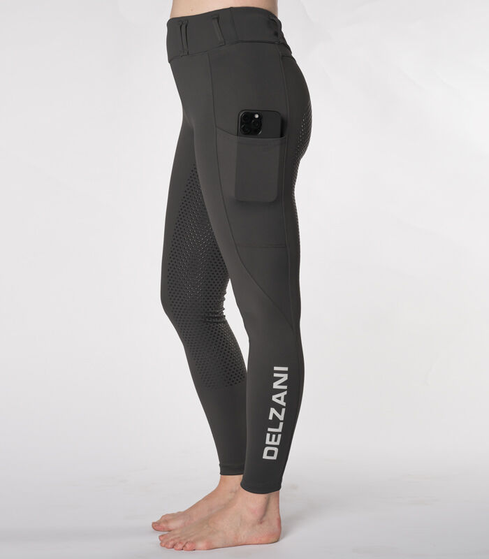 Delzani Capri Black Riding Tights | Rider Wear - Tight | Saddleworld Ipswich