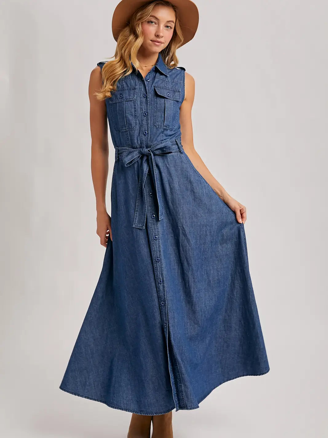 Denim Maxi Dress | Country Clothing - Dresses | Saddleworld Ipswich