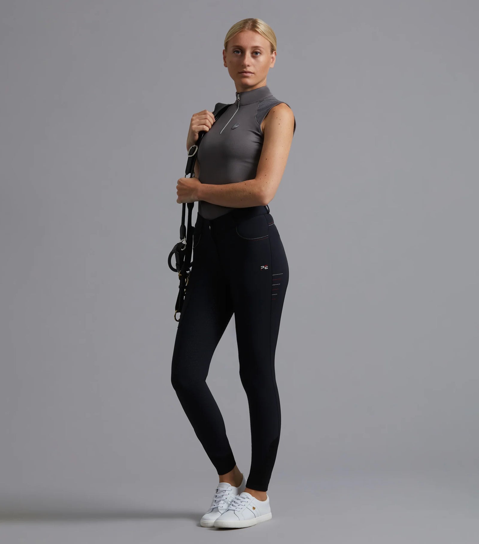 Premier Equine Derina Ladies Technical Sleeveless Riding Top - Black Friday Sales
