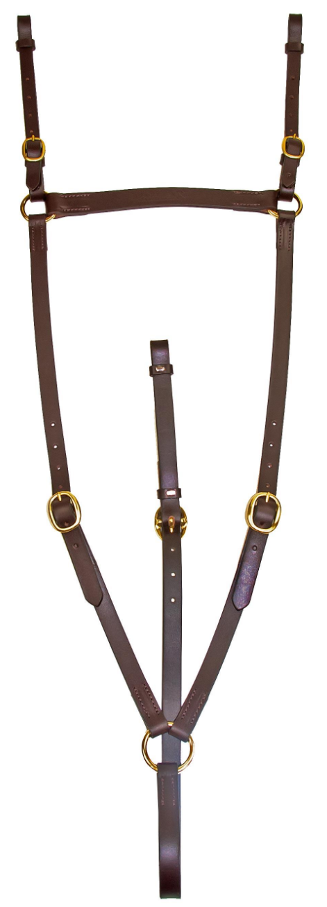 Dolan Breastplate Leather Brass Fittings | Horse Supplies - Breastplate | Saddleworld Ipswich