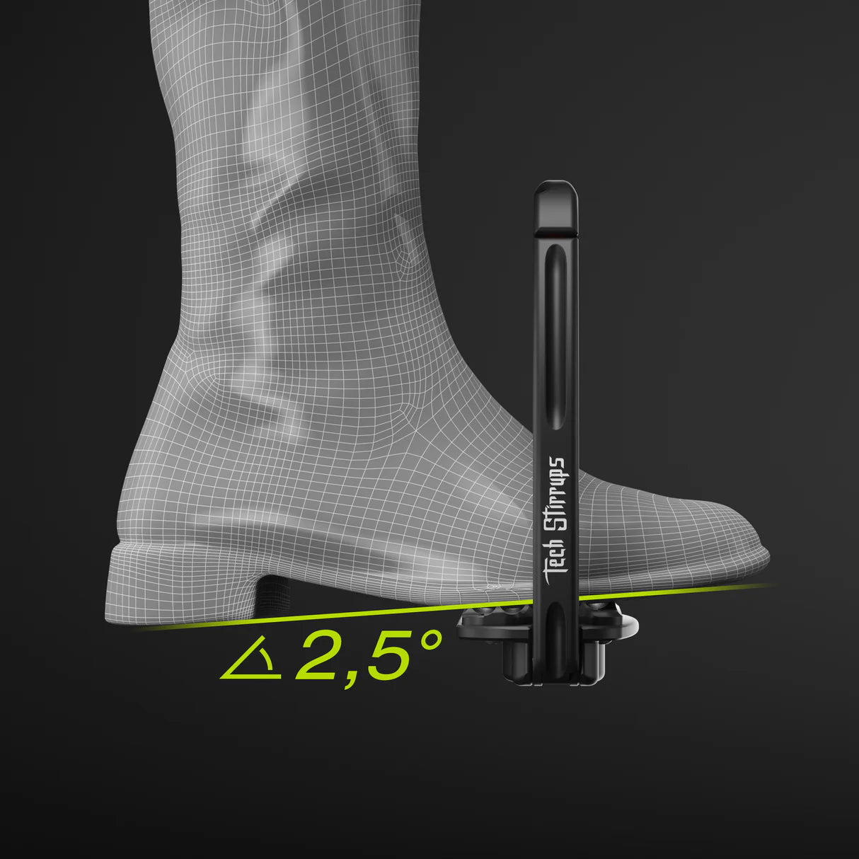 Tech Stirrups Venice Dressage Sloped Titanium - Safety Stirrups