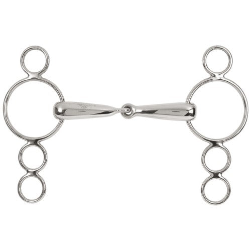 Dutch Gag Bit With 4 Rings Hollow Mouth |  Horse Supplies - Bits | Saddleworld Ipswich